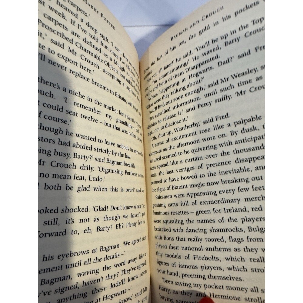 Harry Potter Goblet of Fire J.K. Rowling Hardcover 1st Edition Glasgow with erro - Picture 10 of 12